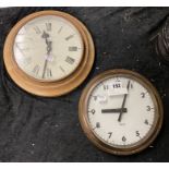 2 VINTAGE CLOCKS