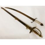 2 MILITARY SWORDS