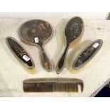 5 PIECES OF H/M SILVER DRESSING TABLE SET