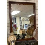 MAHOGANY MIRROR 100CM (H) X 71CMS (W) APPROX