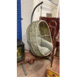 GARDEN SWING CHAIR ON STAND