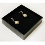 STERLING SILVER SOUTH SEA PEARL EARRINGS