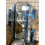 ART DECO STYLE MIRROR 86.5CMS (H) X 64CMS (W)