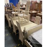 DINING TABLE & EIGHT CHAIRS