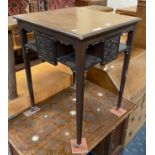 BRIDGE PLAYERS TABLE ON PORCELAIN CASTERS