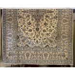 FINE CENTRAL PERSIAN KASHAN CARPET 295CMS X 200CMS