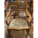 INLAID CARVER CHAIR