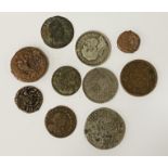COLLECTION OF VARIOUS COINS TO INCLUDE SOME ROMAN