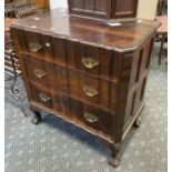 MAHOGANY THREE DRAWER CHEST