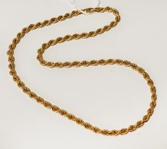 9CT GOLD ROPE CHAIN 8.9 GRAMS APPROX