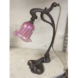 CHRISTOPHER WRAY ART NOUVEAU STYLE LAMP 39CMS (H) APPROX