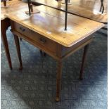 OAK HALL TABLE WITH PAD FOOT