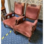 PAIR OF VICTORIAN AMRCHAIRS