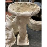 CHILD FIGURE BIRD BATH