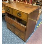 HOBBS & CO MAHOGANY SEVEN DRAWER SECRETAIRE CHEST