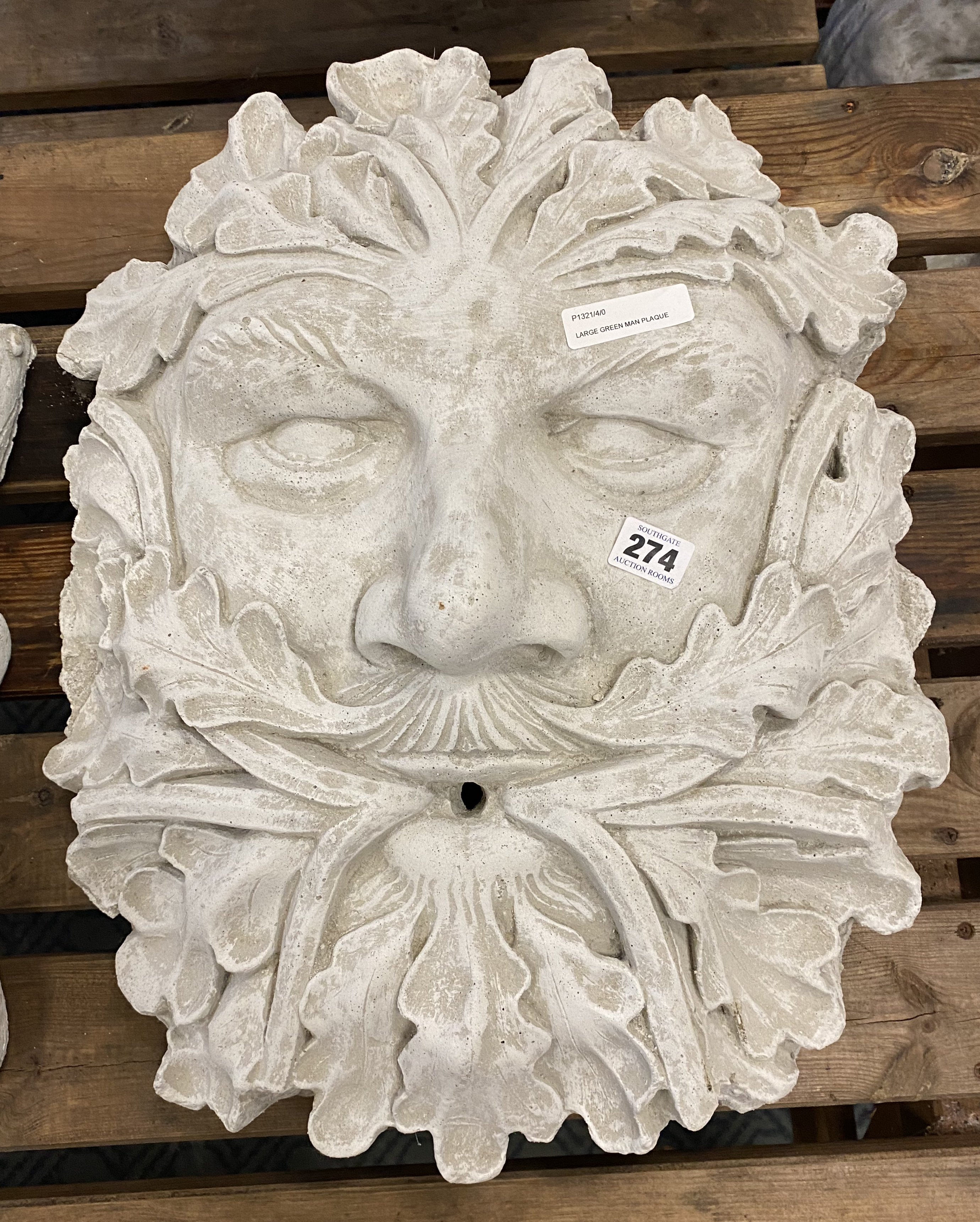 LARGE GREEN MAN PLAQUE