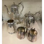 SILVER PLATED THREE PIECE TEA/COFFEE SET