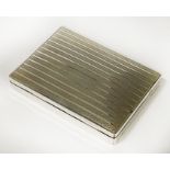 H/M SILVER CIGAR BOX - 15 X 11 X 2 CMS