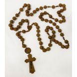 CATHOLIC WOODEN MONASTERY ROSARY