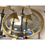 OVAL MULTI PANEL MIRROR - 40CM APPROX