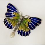 STERLING SILVER BUTTERFLY BROOCH