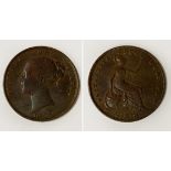 VICTORIA 1857 OLD PENNY