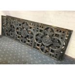 2 VICTORIAN CAST IRON WALL GRILLS