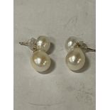 9CT TEARDROP SOUTH SEA PEARL EARRINGS