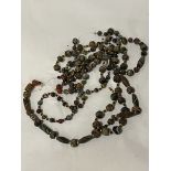 FOUR ISLAMIC GLASS BEADED NECKLACES