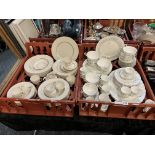 1 TRAY OF CHINA - ROYAL DOULTON, FAIR FAX & 1 TRAY OF PARAGON DEBUTANTE