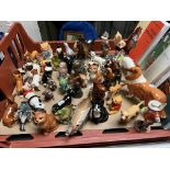 APPROX 51 BESWICK ANIMALS & A WADE PORCELAIN SHIP - IN GOOD CONDITION & 3 BESWICK COLLECTORS BOOKS