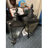 LARGE PAIR OF OUTSIDE LANTERNS BY D.W WINDSOR