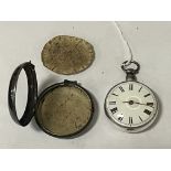 VERGE FUSSE SILVER POCKET WATCH BY CHARLES HUDSON