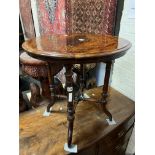 INLAID LAMP TABLE