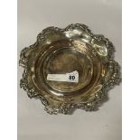 TESTED SILVER DISH - 7.7 OZ APPROX - 25 CMS (D)