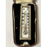 STERLING SILVER THERMOMETER IN BOX - 7 CMS (L)