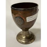 SILVER & COPPER GOBLET