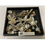 QTY OF STERLING SILVER SPOONS - 11 OZ APPROX