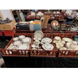 2 TRAYS OF ROYAL DOULTON CHINA - KATHLEEN CHINA CAMELOT