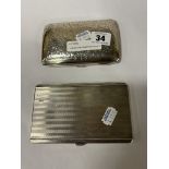 2 HM SILVER CIGARETTE CASES