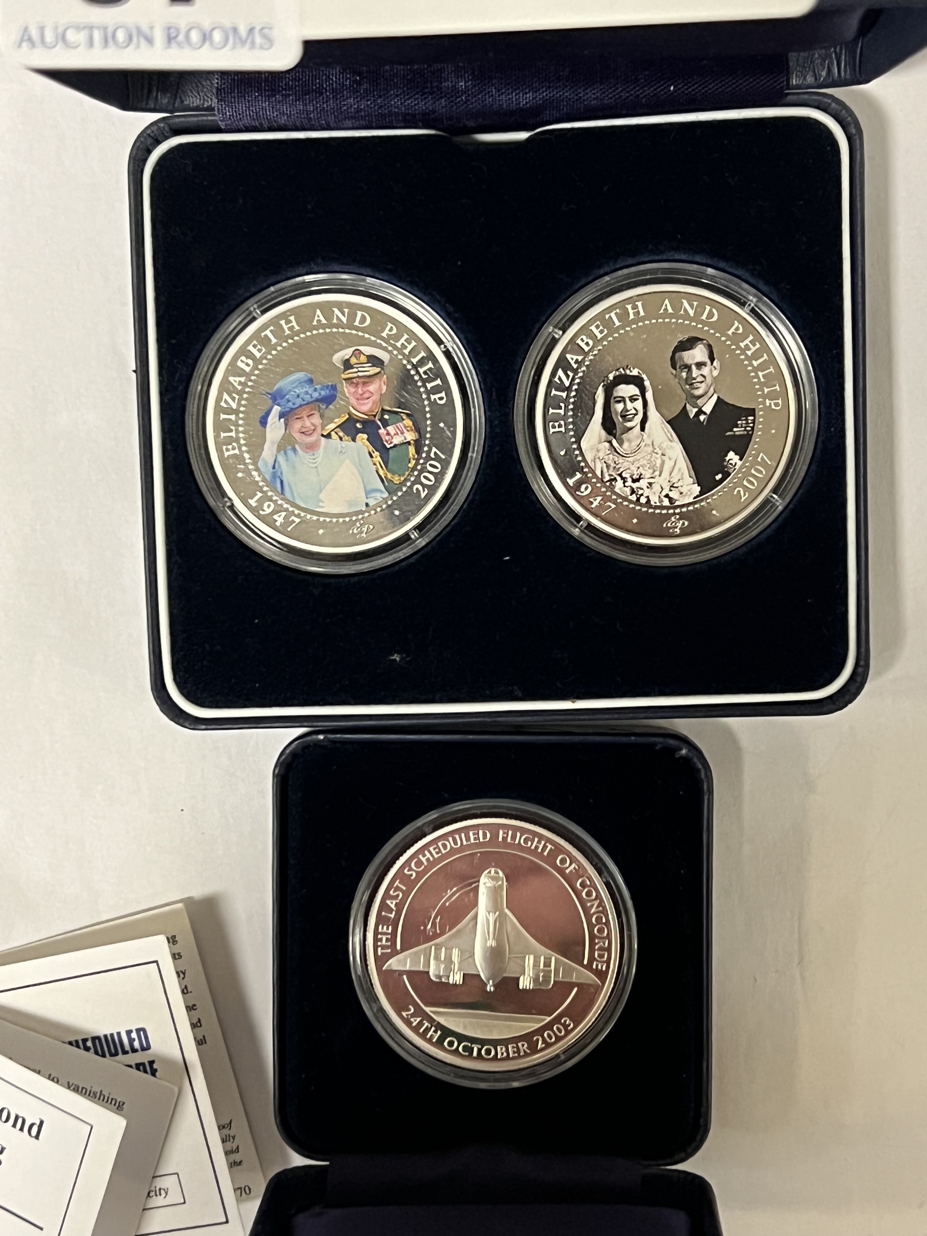 COMMEMORATIVE SILVER COINS - 2 SETS