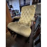 BUTTON BACK ROCKING CHAIR