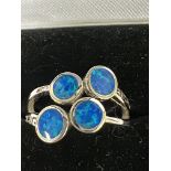 STERLING SILVER OPAL RING