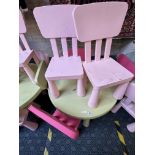 CHILDREN'S TABLE & 6 CHAIRS