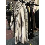 SIX DENNIS BASSO FUR COATS & ANOTHER