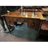 MAHOGANY BOBBIN TWIST DESK