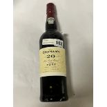 BOTTLE OF GRAHAMS TAWNY PORT - AGED 20 YEARS