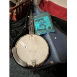 CAMMEYER TENOR BANJO A/F INCLUDING INSTRUCTION BOOKS