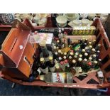 LARGE QUANTITY OF ALCOHOL INCLUDING CHIVAS REGAL BOXED WHISKEY & 70 + MINATURES