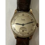 9CT GOLD RONE VINTAGE WRIST WATCH